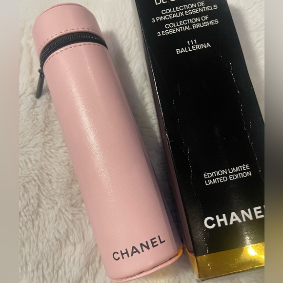 GWP  LES PINCEAUX DE CHANEL - Limited-edition 3 brush set # 111- BALLERINA - Picture 1 of 3